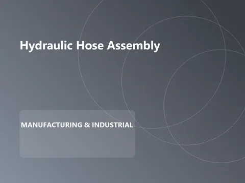 Hydraulic Hose Assembly