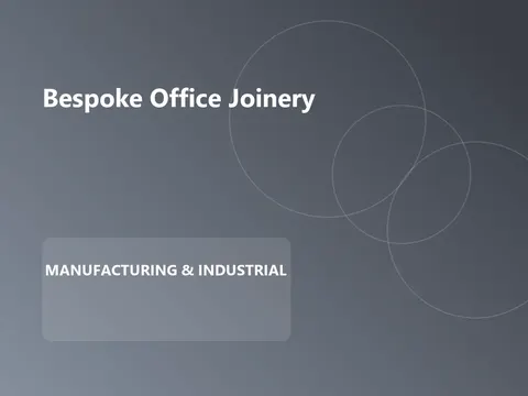 Bespoke Office Joinery