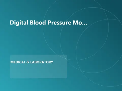 Digital Blood Pressure Monitor