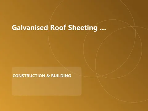 Galvanised Roof Sheeting IBR 0.47mm