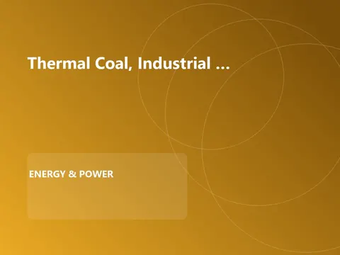 Thermal Coal, Industrial Grade