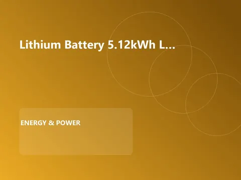 Lithium Battery 5.12kWh LiFePO4