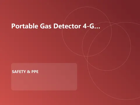 Portable Gas Detector 4-Gas