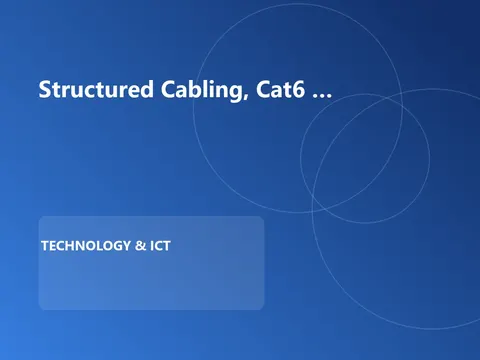 Structured Cabling, Cat6 Outlet