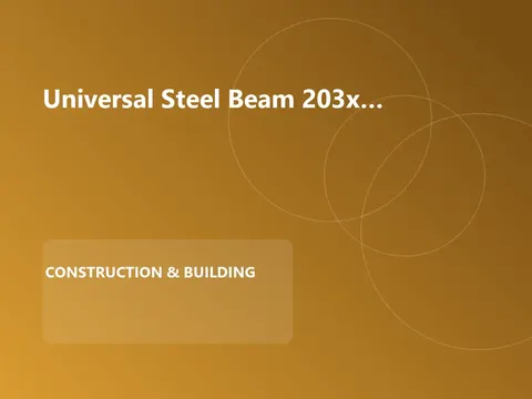 Universal Steel Beam 203x133