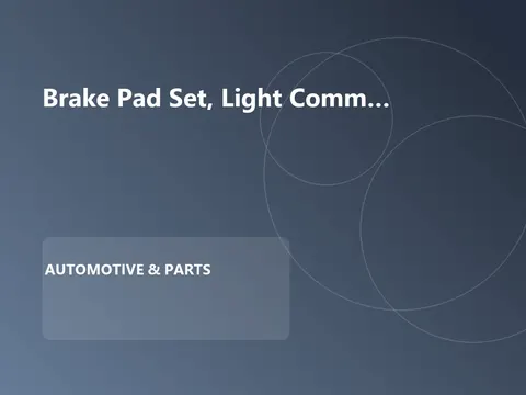 Brake Pad Set, Light Commercial